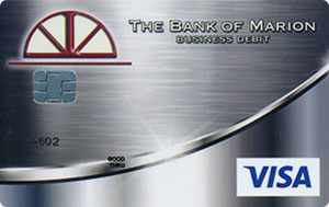 Silver business debit card design