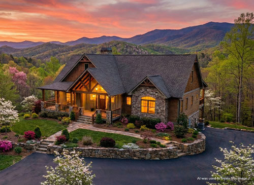 Image of house in the Appalachian mountains.