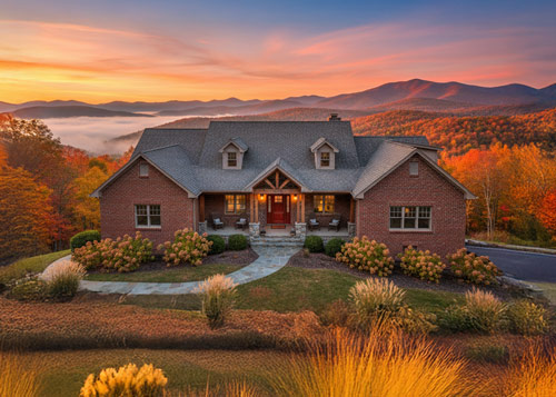 Image of house in the Appalachian mountains.