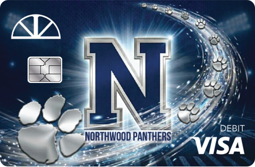 Northwood High School Swoosh Paw Debit Card